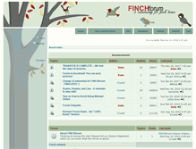 Tablet Screenshot of finchforum.com